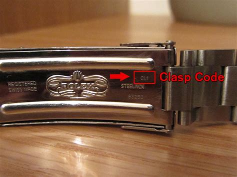 rolex jubilee clasp|rolex clasp code lookup.